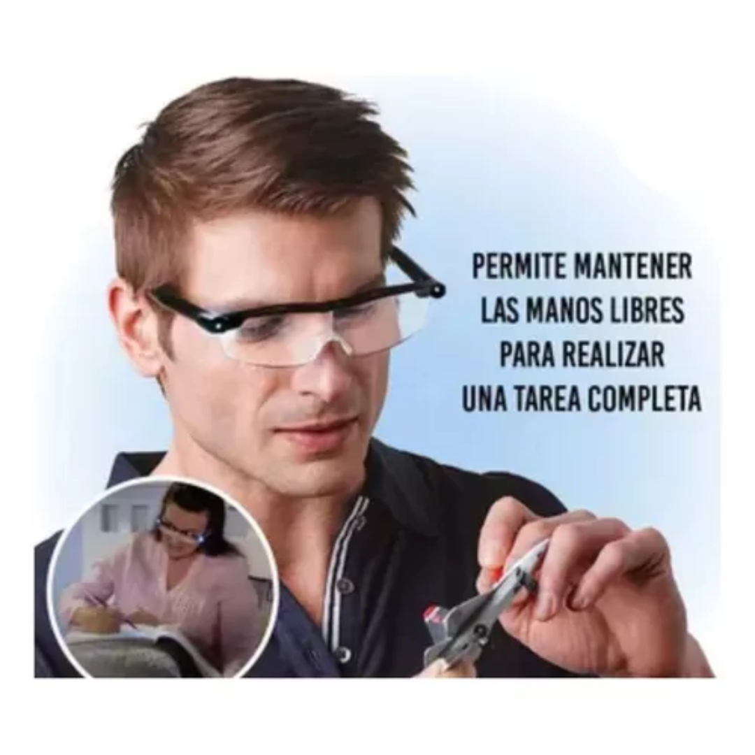 Miniatura 3 de Lupa Tipo Gafas De Trabajo Con Luz
